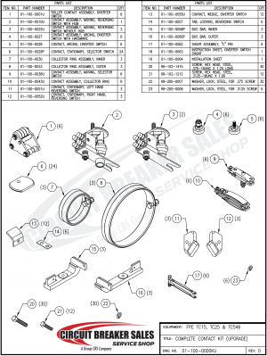 Federal Pacific FPE TC15, TC25, and TC546 Upgrade - Moving Reversing Switch Without Hub