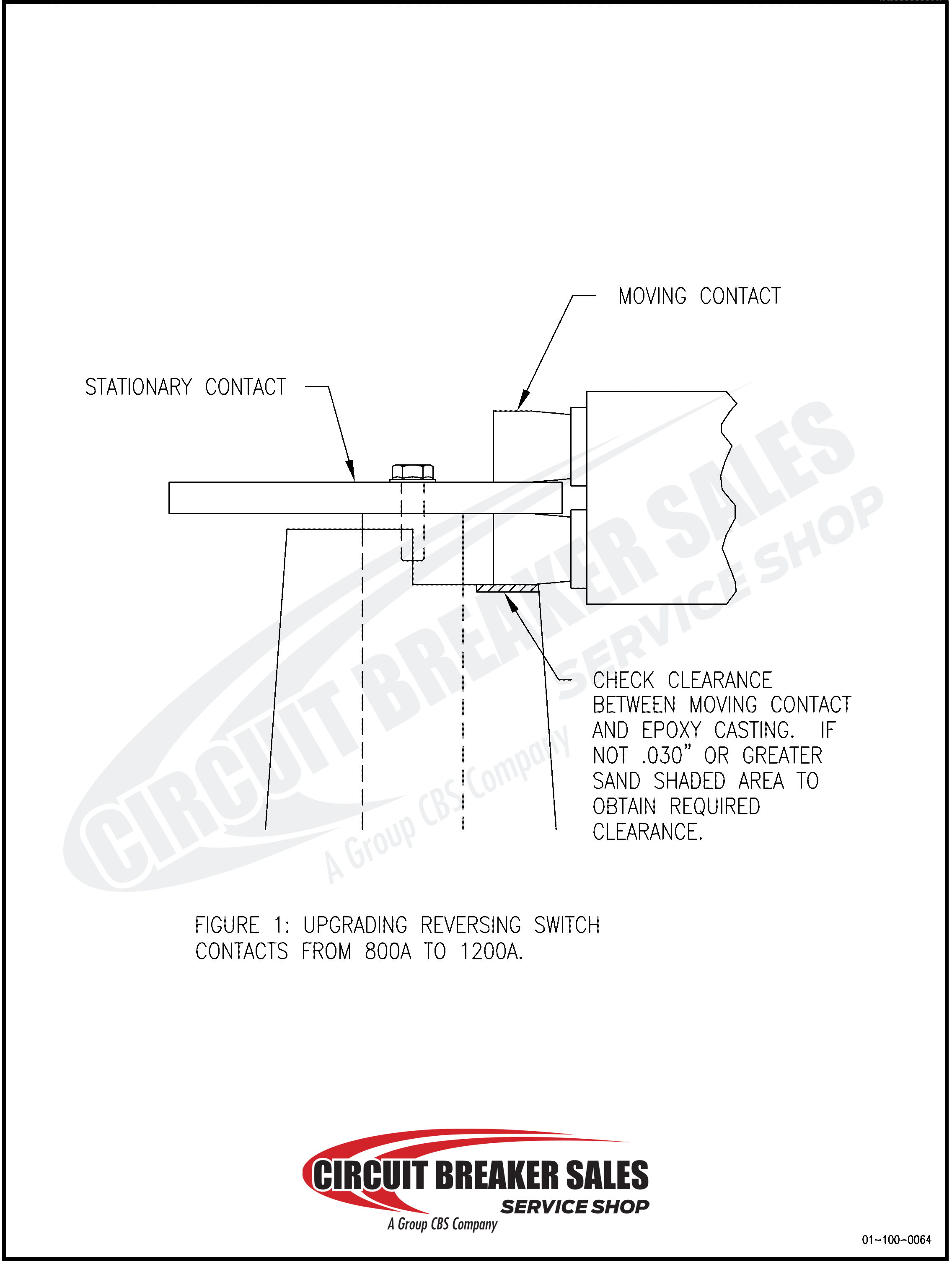 Federal Pacific FPE TC15, FPE TC25, FPE TC546 Installation Sheet for Upgrading for 800A to 1200A