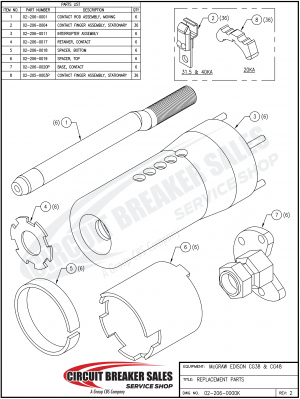 McGraw Edison CG38 & 48 Kit - Replacement Parts