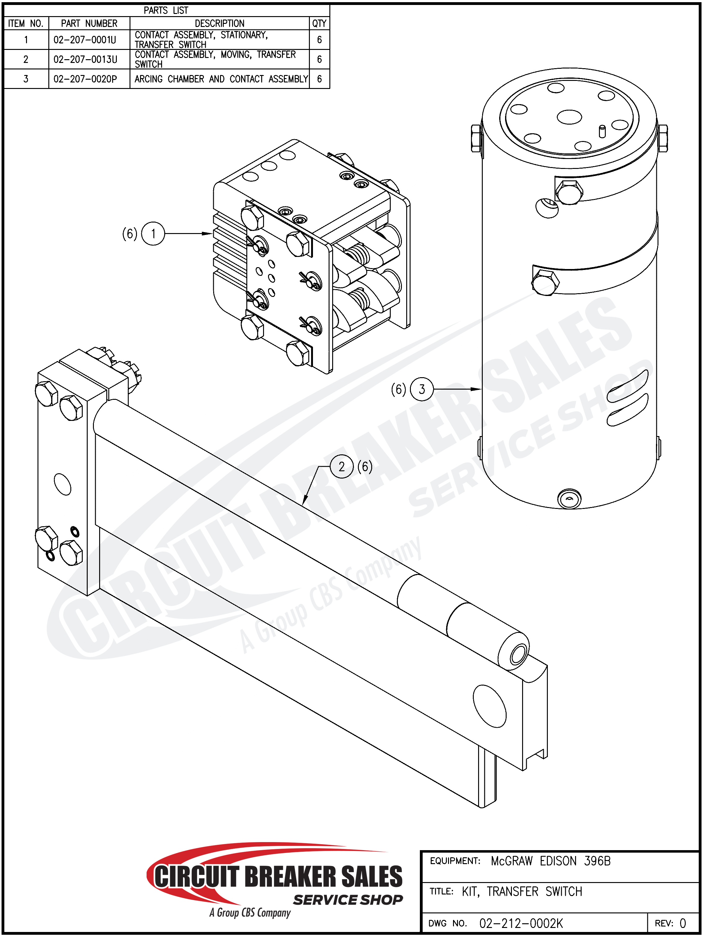 McGraw Edison 396 Series Kit - Transfer Switch