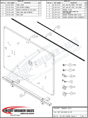 Siemens TLH21 Isolated OEM Kit -  OEM Style Contact Kit for the TLH21 Isolated Reversing Switch