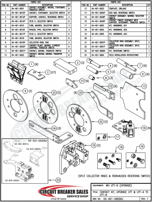 Westinghouse UTT-B Series Pipe Spacer Selector Switch