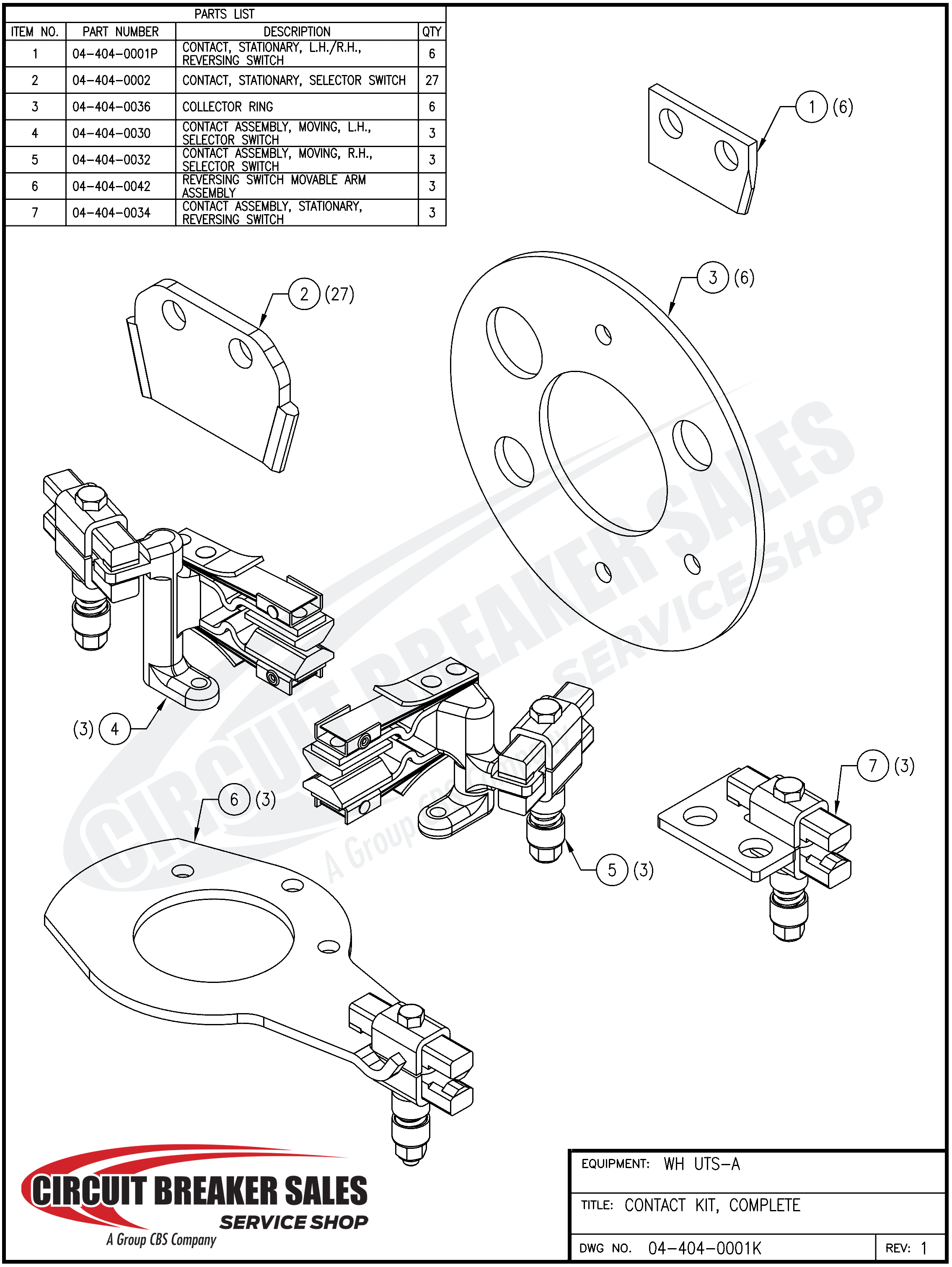 Westinghouse UTS-A Series Kit - UTS-A