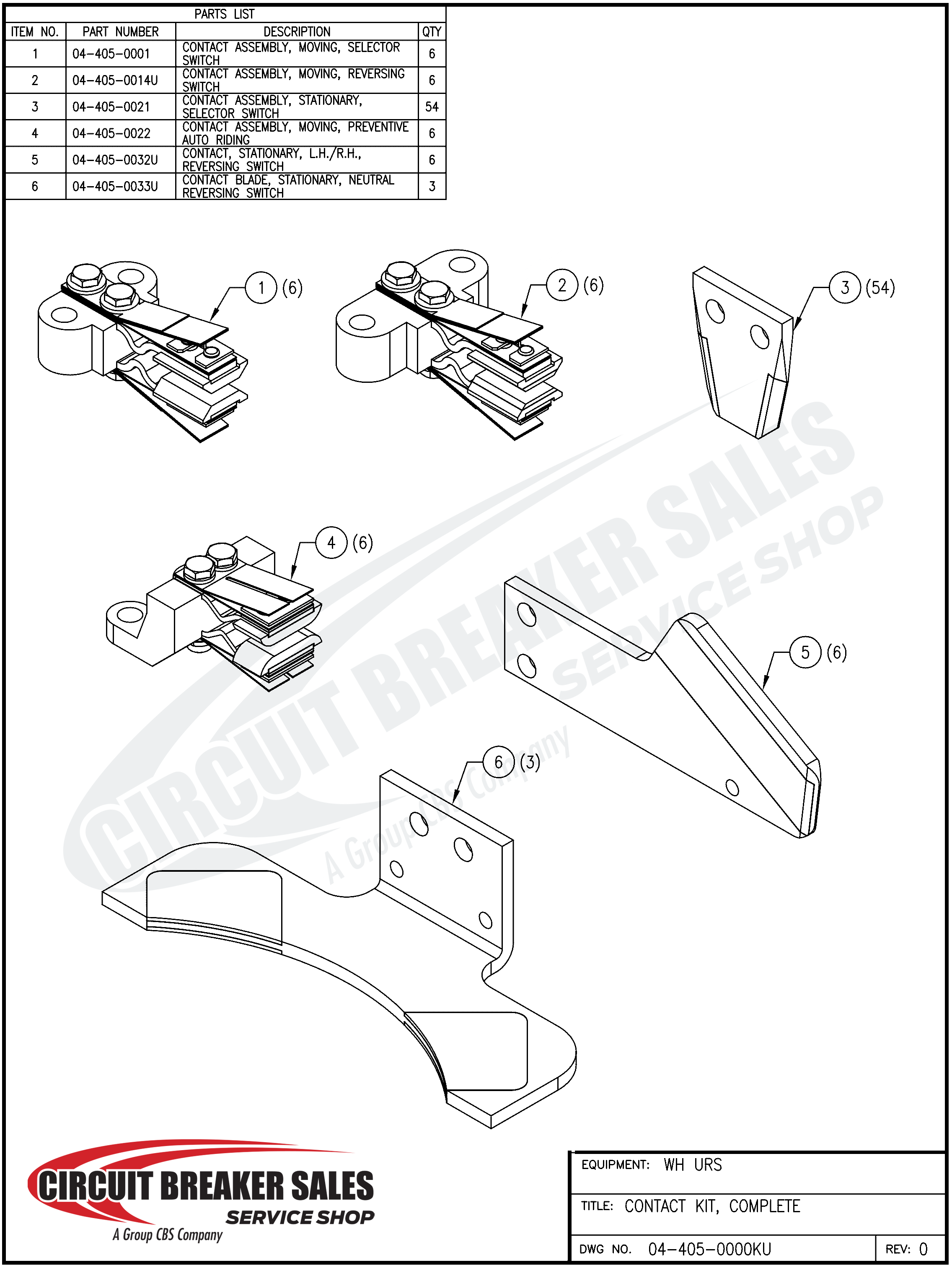 Westinghouse URS Series Kit - URS High Amp