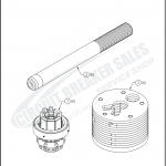 General Electric FK38 Kit - Baffle & Contacts - 06-601-0000K