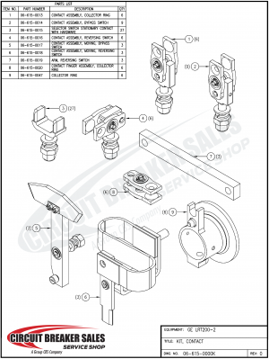 General Electric LRT200-2 Series Kit - LRT200-2 Complete Contact Kit