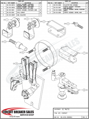 General Electric TMLT32 Series Kit - GE TMLT32 Complete Contact Kit