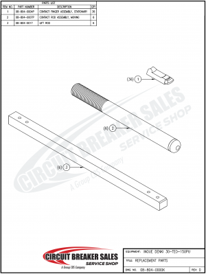 Inoue Denki 30-TEO-150PU Lift Rod