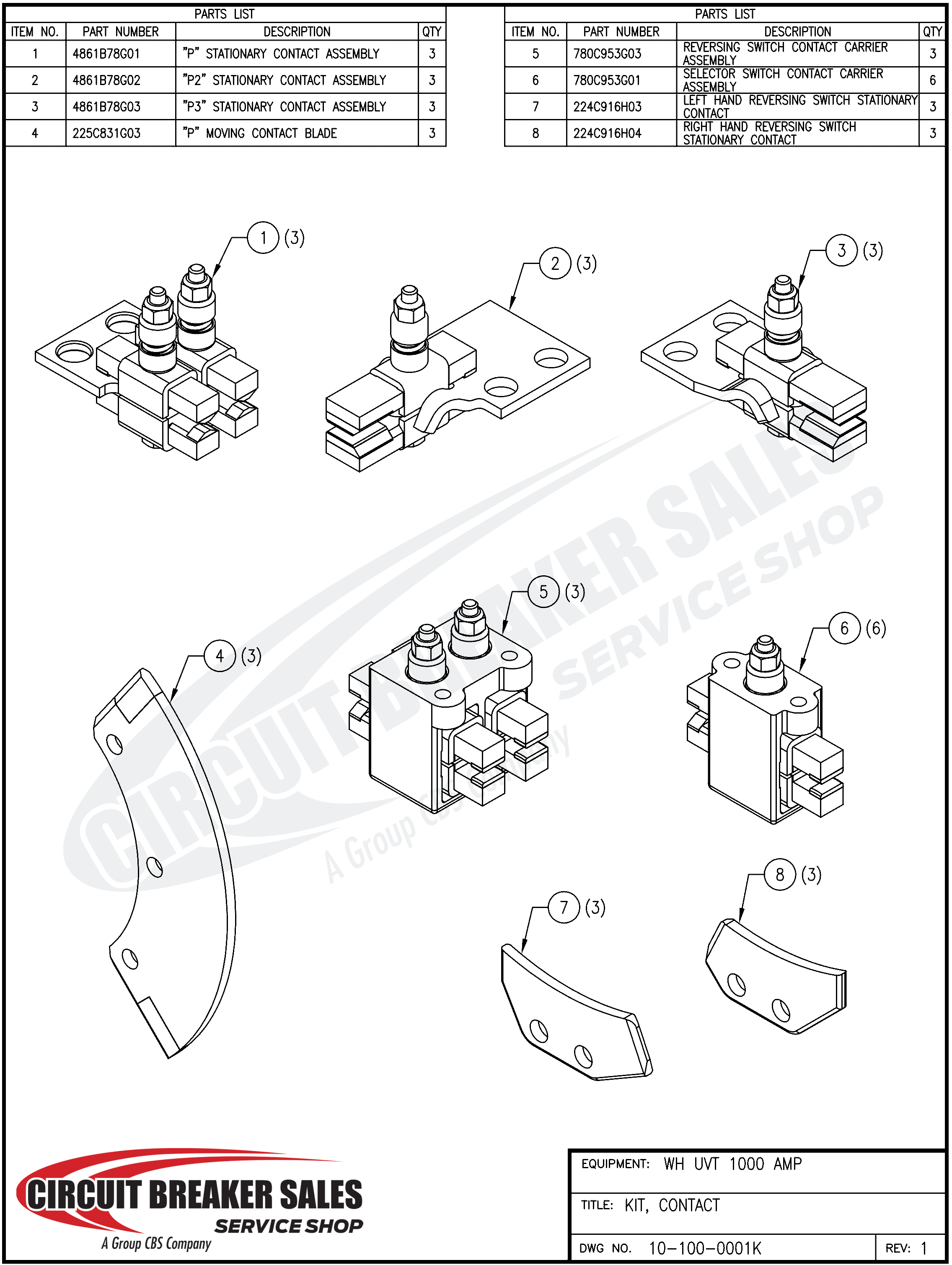 Westinghouse UVT 1000 AMP Series Kit - UVT 1000 Amp