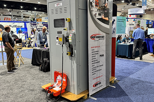 Circuit Breaker Sales equipment in trade show booth copy