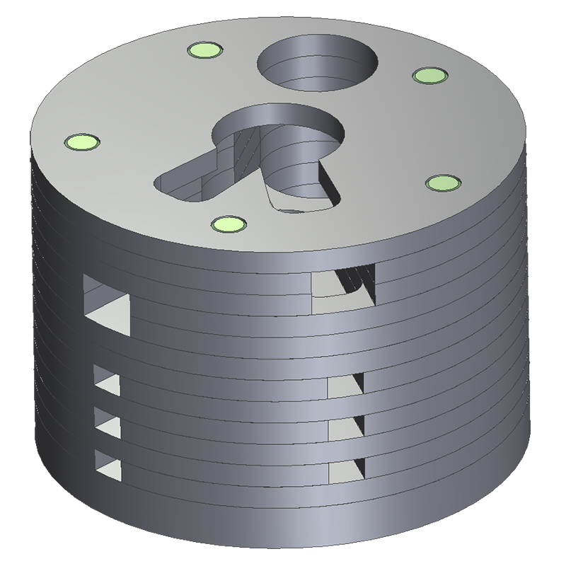 General Electric FKA34.5-1500-1200, 38-22000, 69-3500-7-1200 Baffle Stack Assembly - 06-601-0015